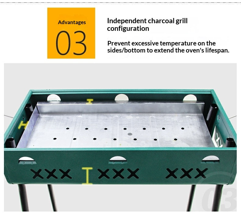 Les gens utilisent Camping Charcoal Barbecue Fours.