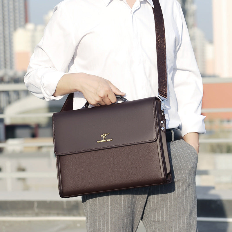Porte-documents en cuir horizontal pour hommes