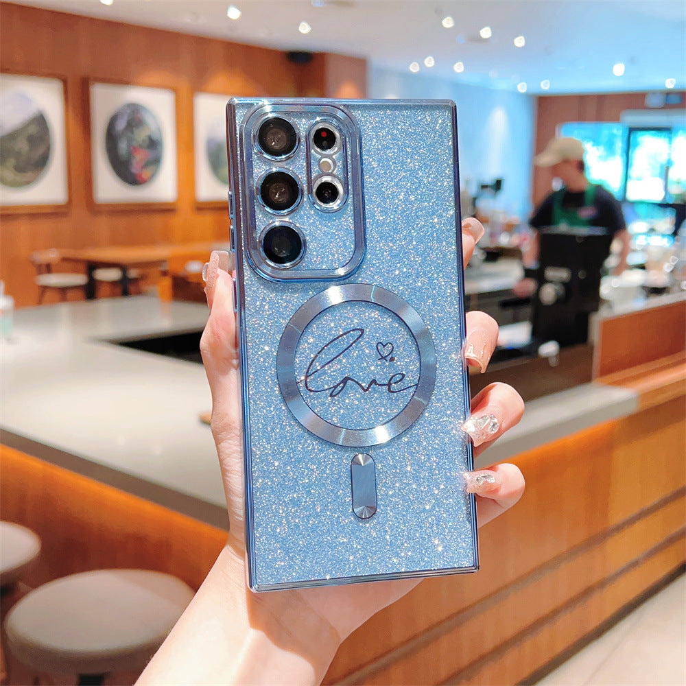 Étui de protection pour téléphone pour l'amour puissant par électroplaquage magnétique