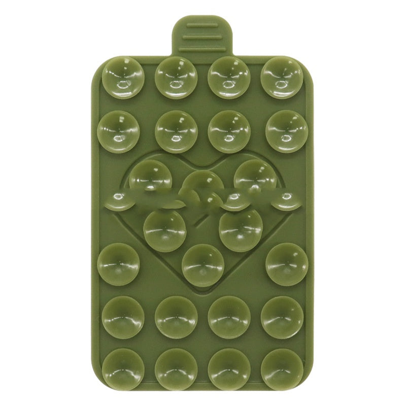 Porte-cas de téléphone à aspiration silicone double face