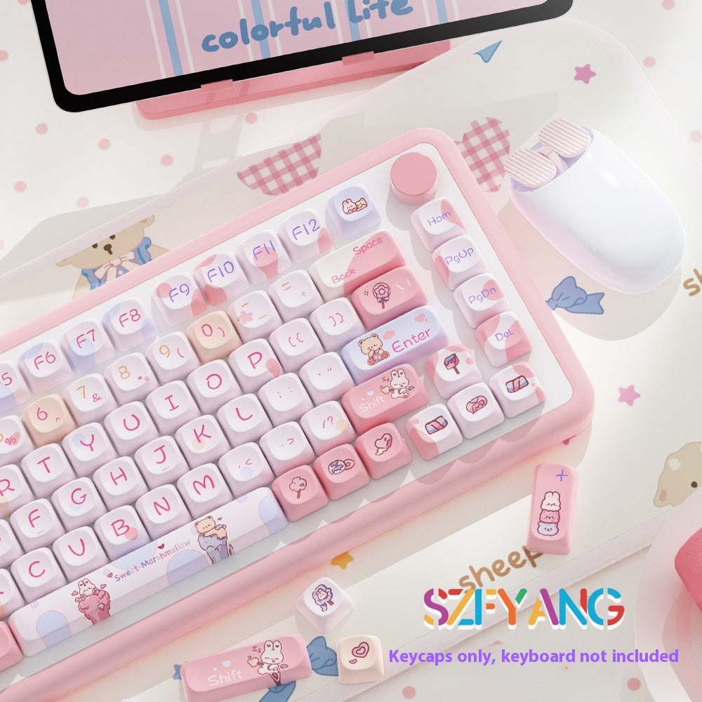 Sweet Cotton Candy Original Cap clé Personnalité Fit Clavier mécanique