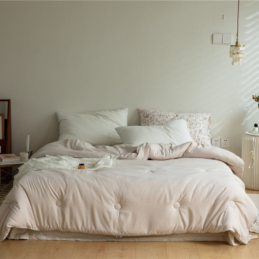 Épaisseur DuPont Fibre Faux Goose Down Winter Quilt for Warmth