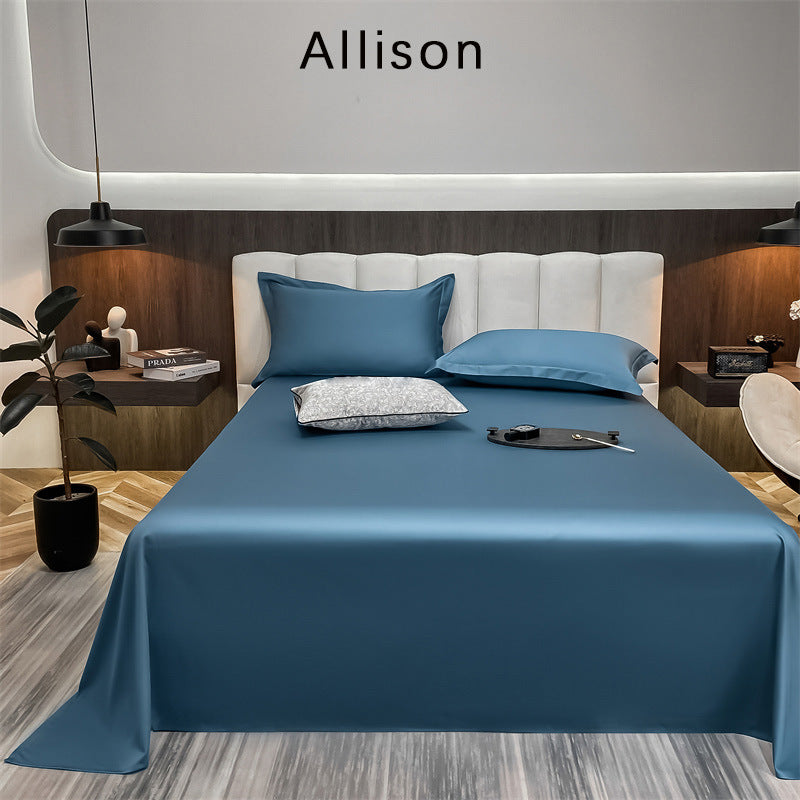 Feuille de lit en coton pur coton monocolore