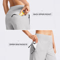 Short de randonnée en plein air pour femmes avec poches zippées Léger Séchage rapide Golf Cas Sports