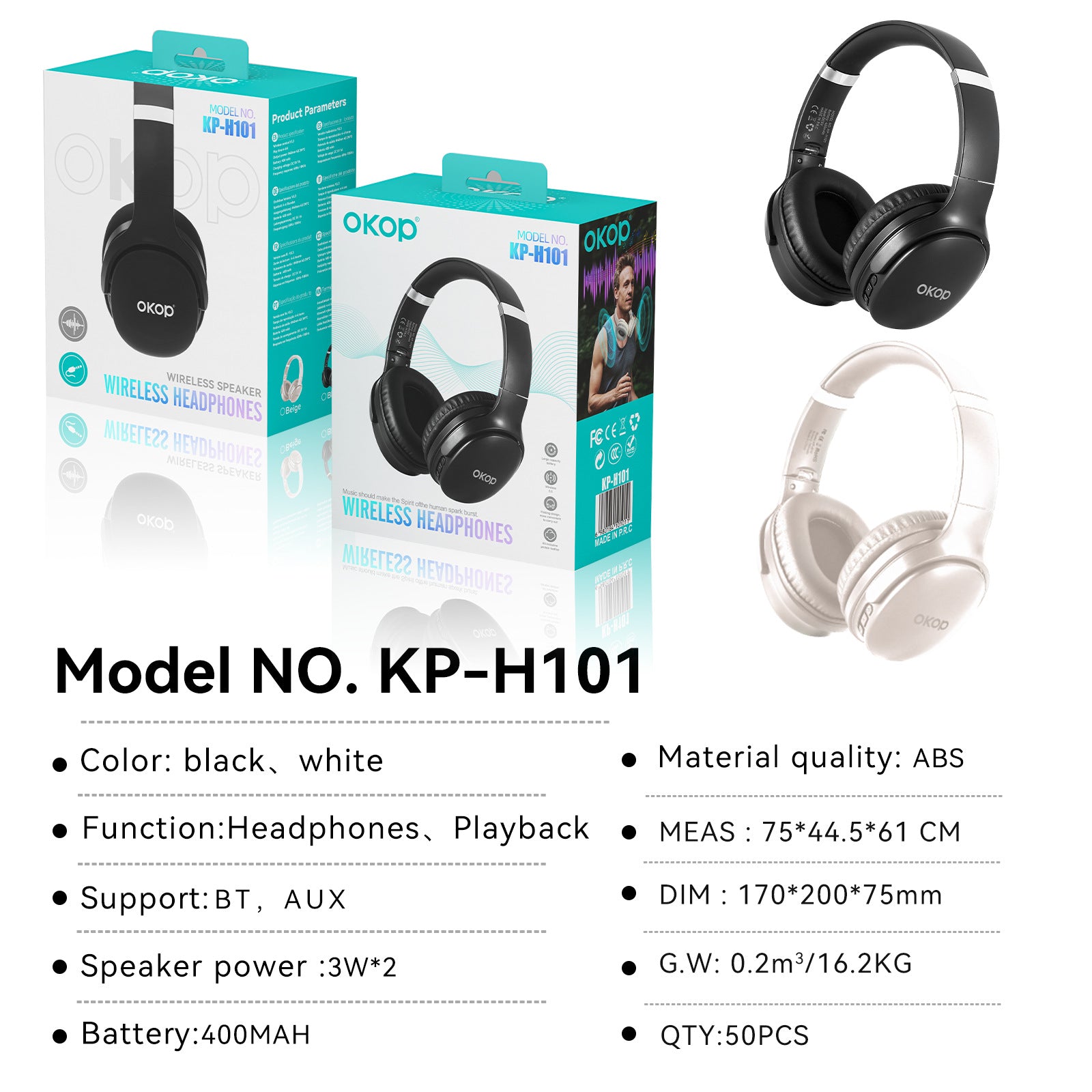 KP-H101 Casques Bluetooth haute qualité pour la vente en plein air