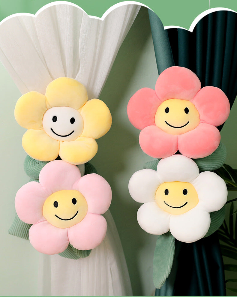 Poupée Cute Cartoon Sunflower Rideau Buckle Plush