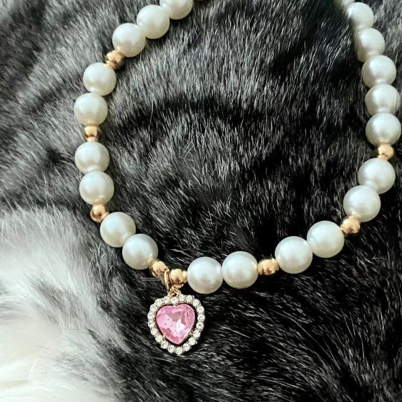 Internet populaire Celebrity Cat Pearl Collier