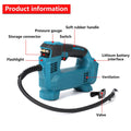For 18V Cordless Digital Tire Inflator