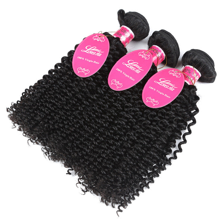 10A Ensembles de cheveux humains brésiliens profond bouclé Weave