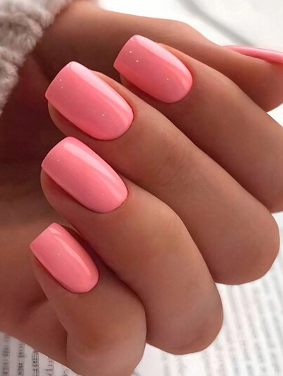Changer votre look 24 Short Square Multi-Functional Coral Rose Ensemble de ongles de couleur solide pour tous