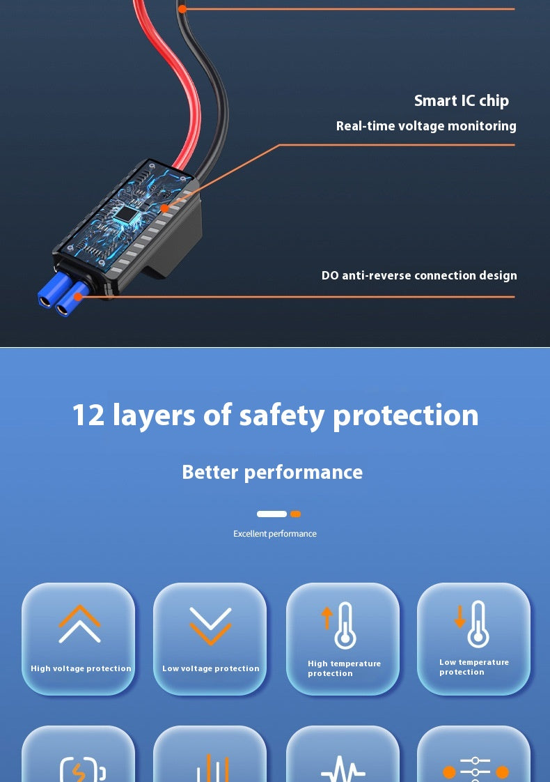 Véhicule Air Intelligent Digital Display Car Start Emergency Supply All-in-one Multi-functi