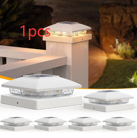 Outdoor Villa Railing LED Courtyard Dual-Color Solar Night Light