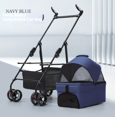 Poussette pour chiens et chats léger et pliable