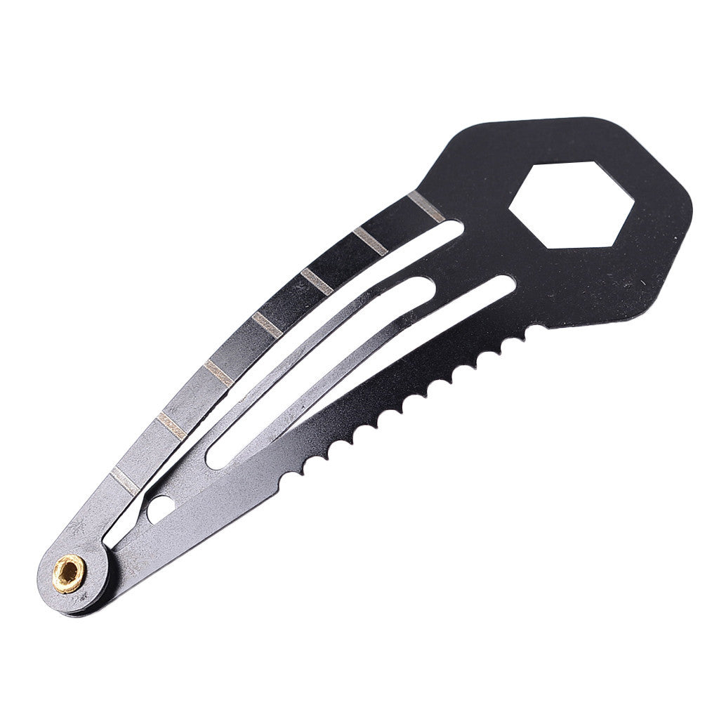 Acier inoxydable Couleur solide multifonctionnel EDC Barrettes