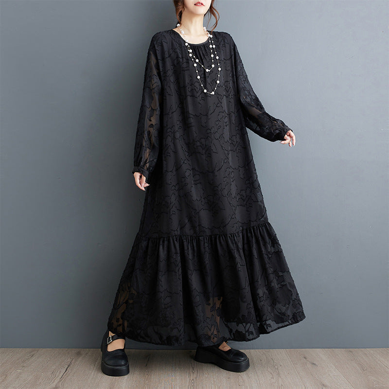 Robe élégante à double couche pour femmes