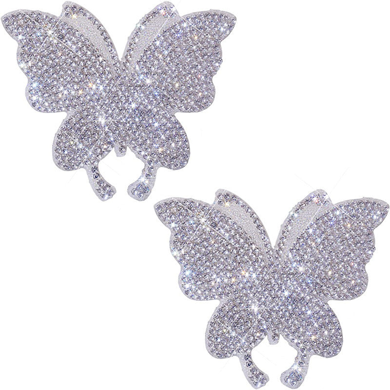Sticker de voiture à papillon incrusté de diamants Sticker de corps de griffe d'ours