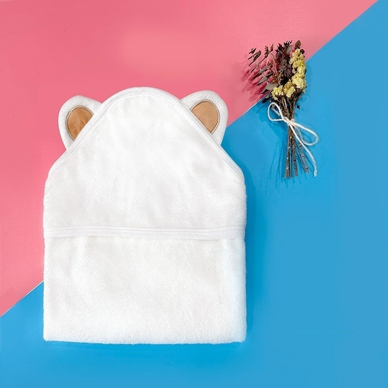 Classe A Bamboo Fibre Swaddle avec Hood Enfants Serviette de bain Couverture et cap tout en un
