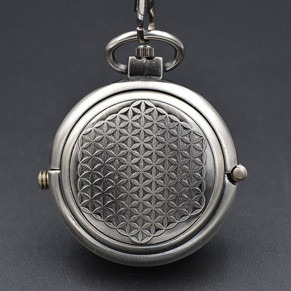 Manual winding mechanical pocket watch with Roman numerals