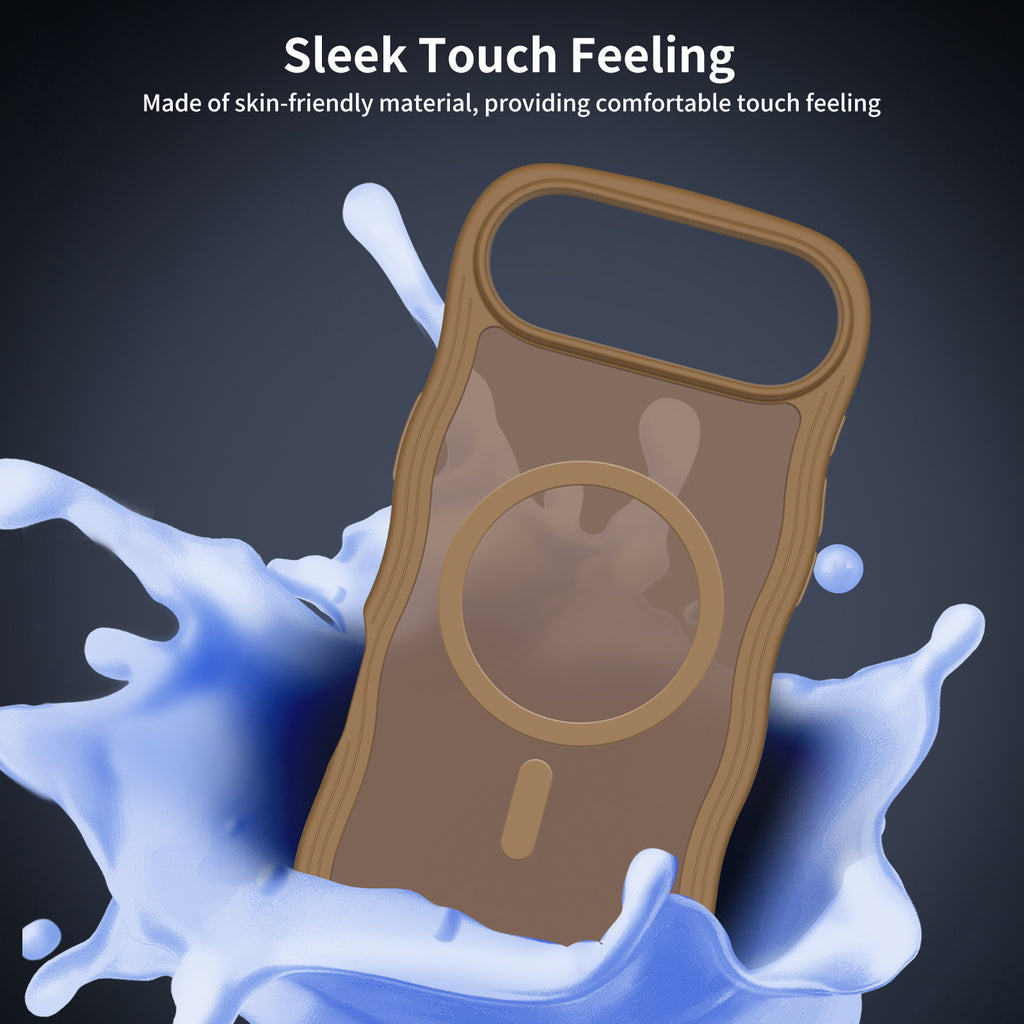 Courroies d'onde Skin Feeling Deux-en-un boîtier de téléphone à aspiration magnétique