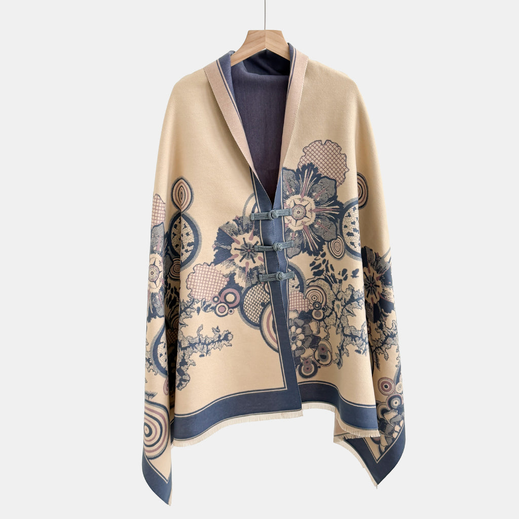 Vêtements de dessus de noeud vintage Jacquard Châl