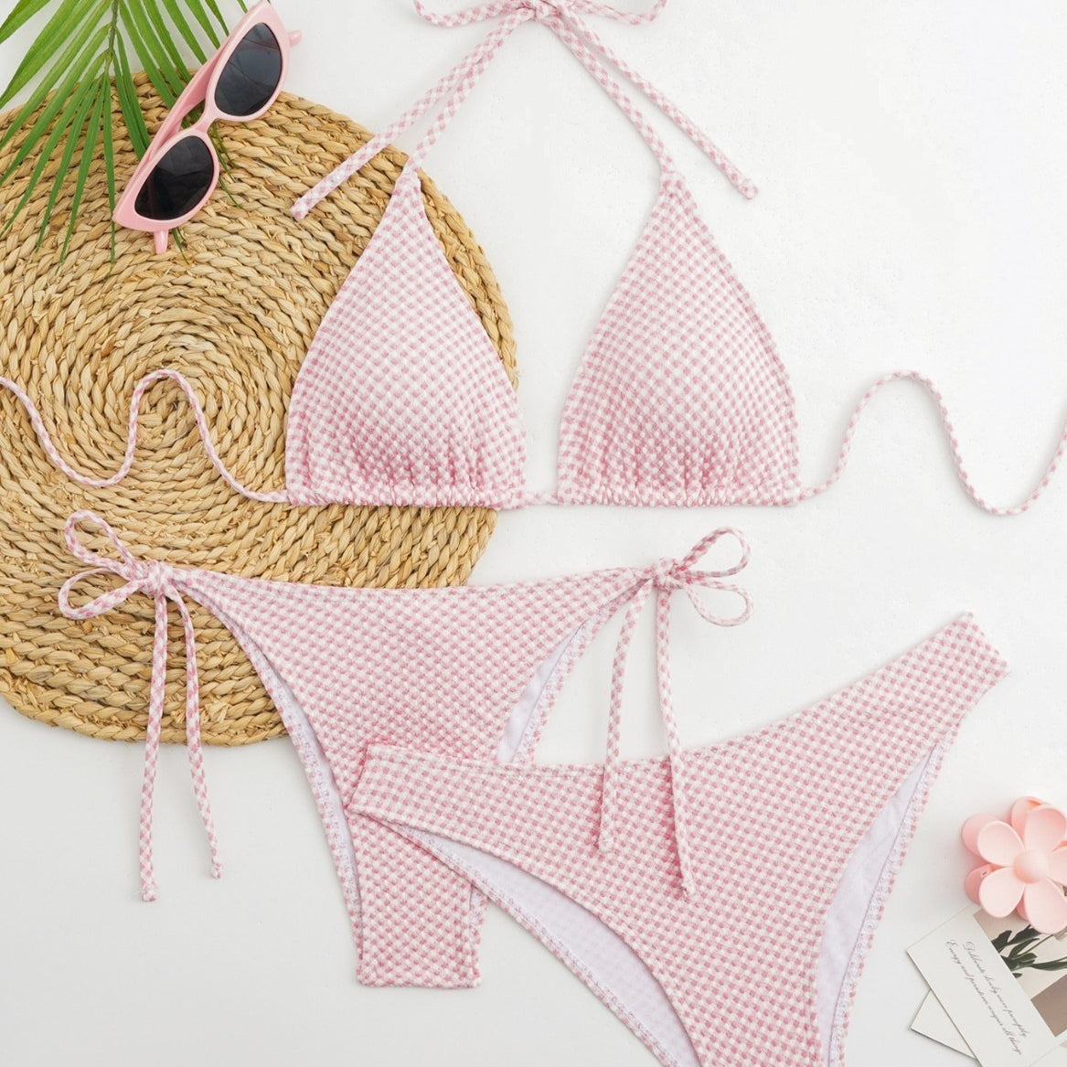Maillot de bain bikini en trois parties