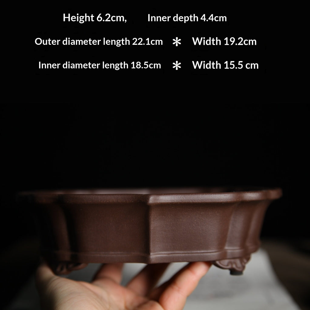Zisha Ore brute Purple Clay Horse Trough Basin