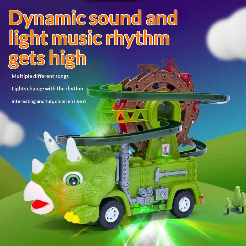 Enfants Dinosaur Track Toy Car avec lumières et musique