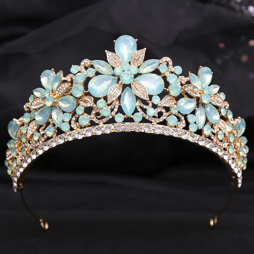 Feuilles Strass Couronne Cheveux Accessoire Bandeau