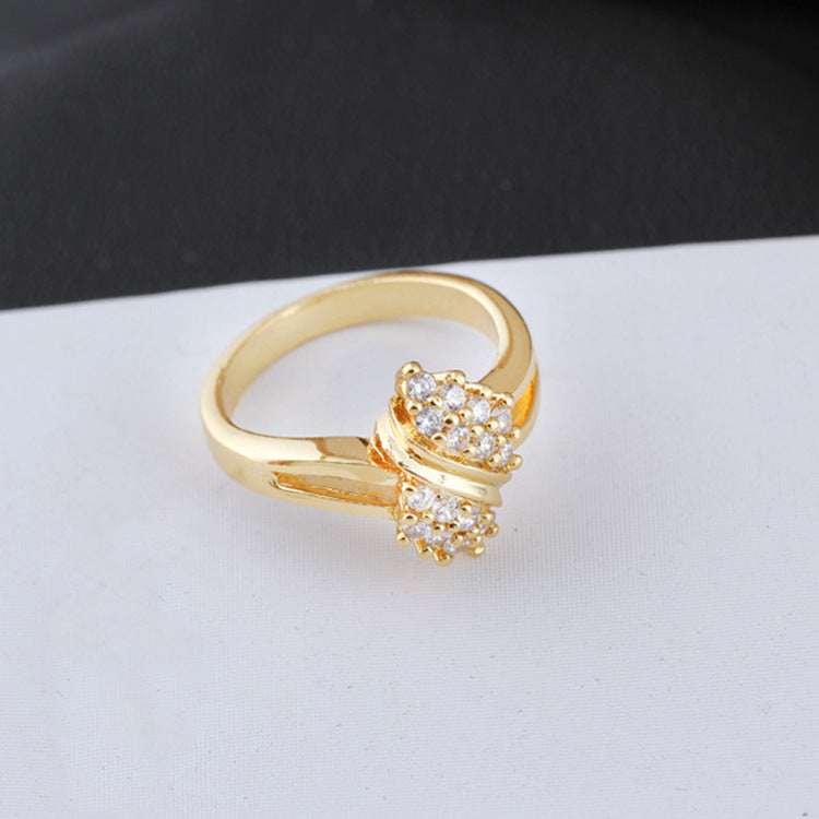 Filles Fashion Coréenne Fashion Zircon Ring