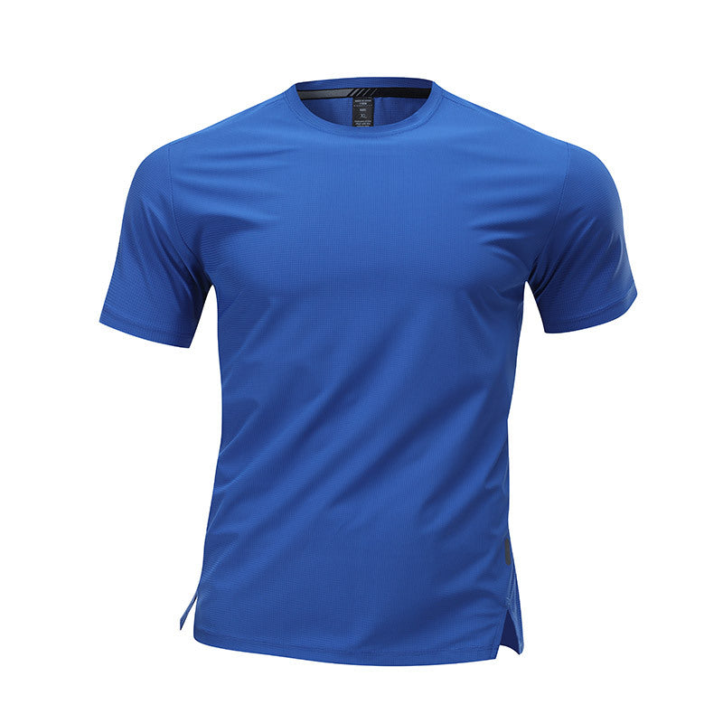 T-shirt en soie glacée à manches courtes pour hommes et femmes