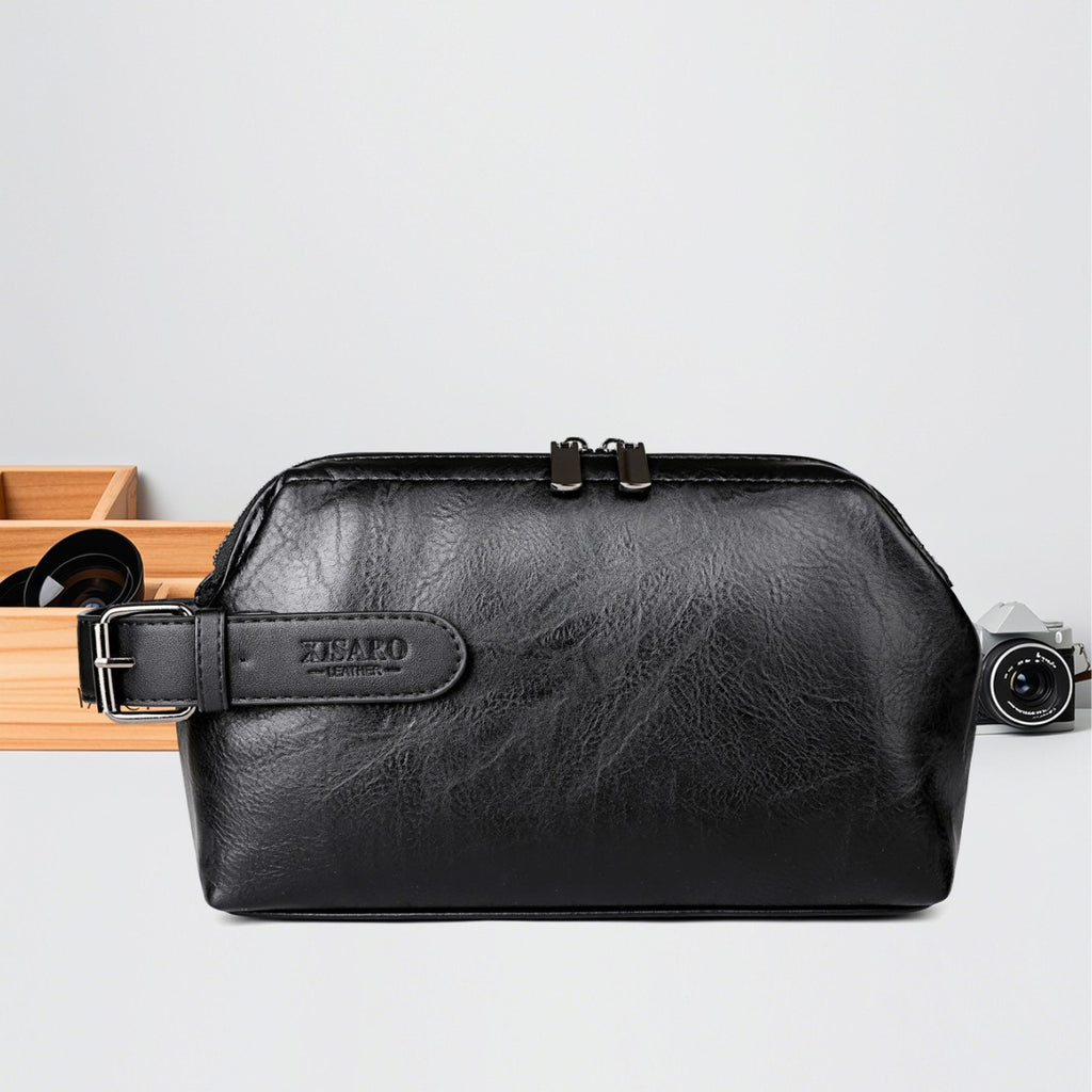 Sac à main en cuir souple pour hommes occasionnel de grande capacité