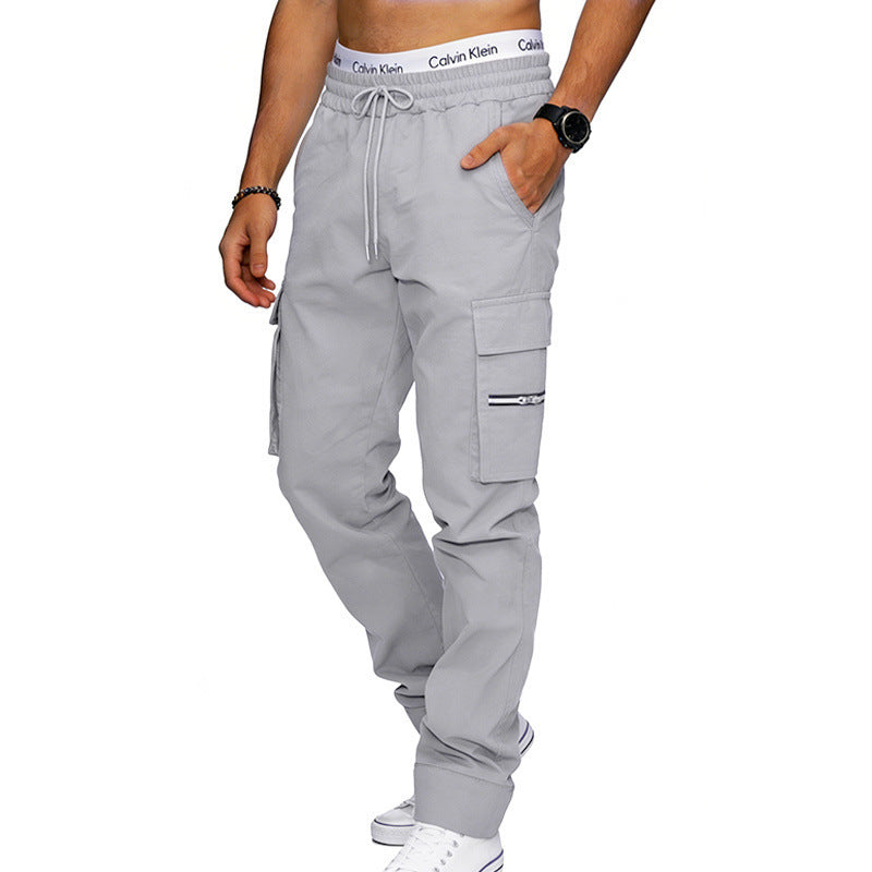 Pantalon de sport décontracté multi-poches pour hommes