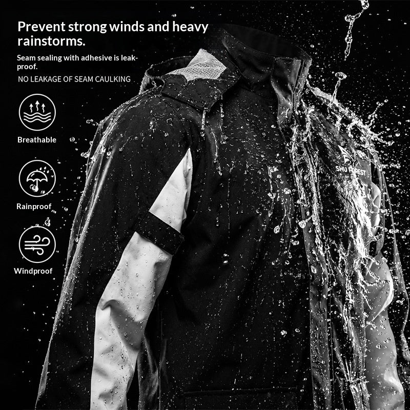 Pantalon de pluie et pantalons de pluie à vélo de style Split