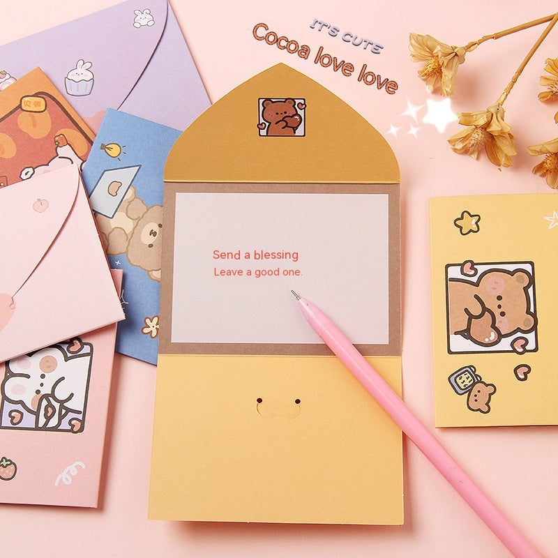 Enveloppe de carte de message de Bénédiction Cadeau
