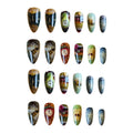 Faux amande Maximaliste Nails A Niche Y2K-inspiré Art-avant Subculture Tendance 24 pièces P