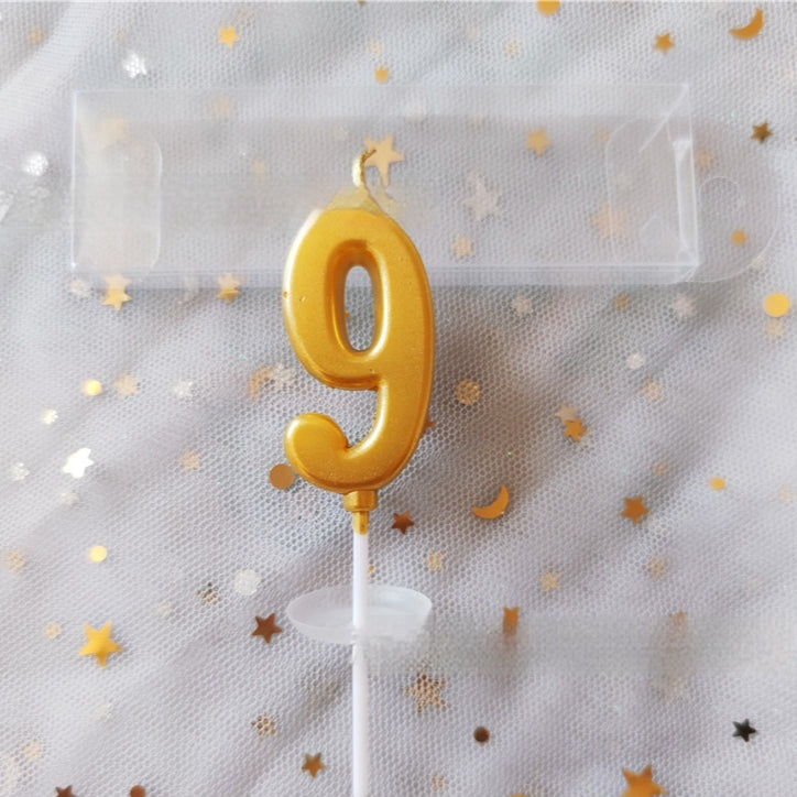 Décoration de gâteau d'anniversaire de bougie numérique