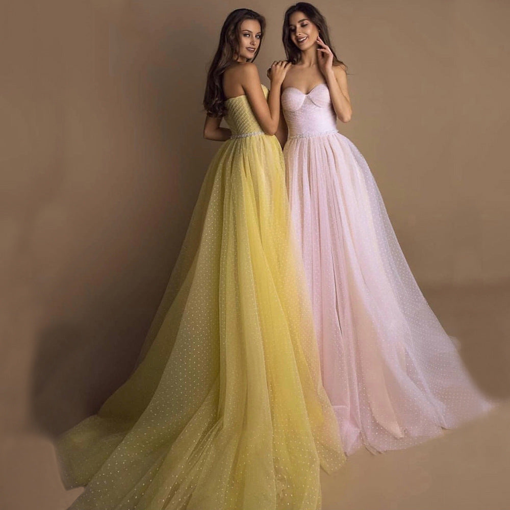 Le soir Tube Gown Top Retro Lanterne Fil de lumière