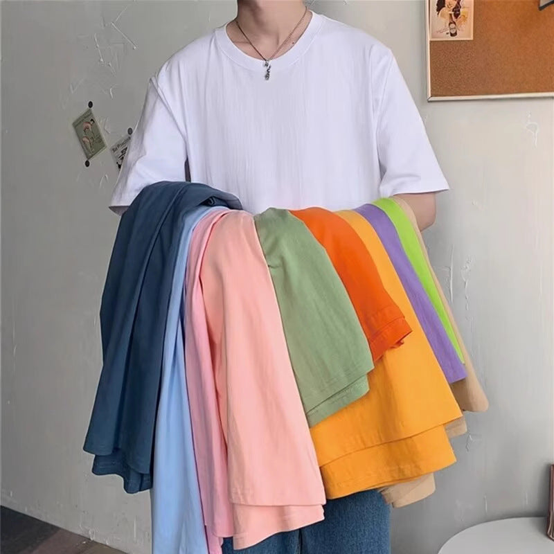 T-shirt à manches courtes de couleur candy pour homme