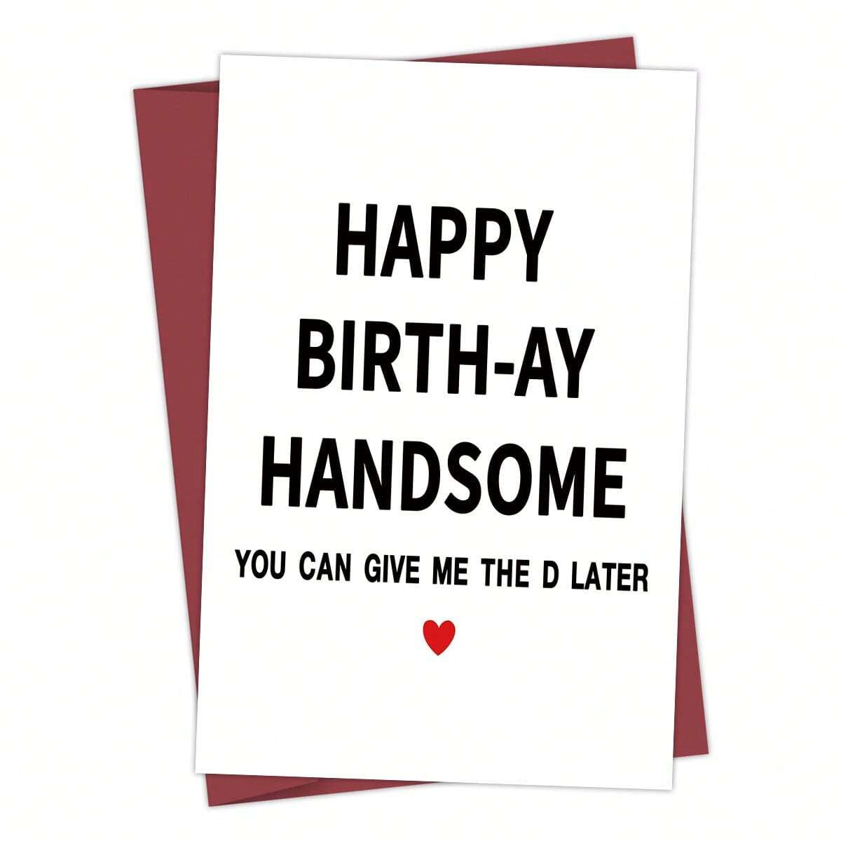 Carte de voeux d'anniversaire avec carte texte enveloppe