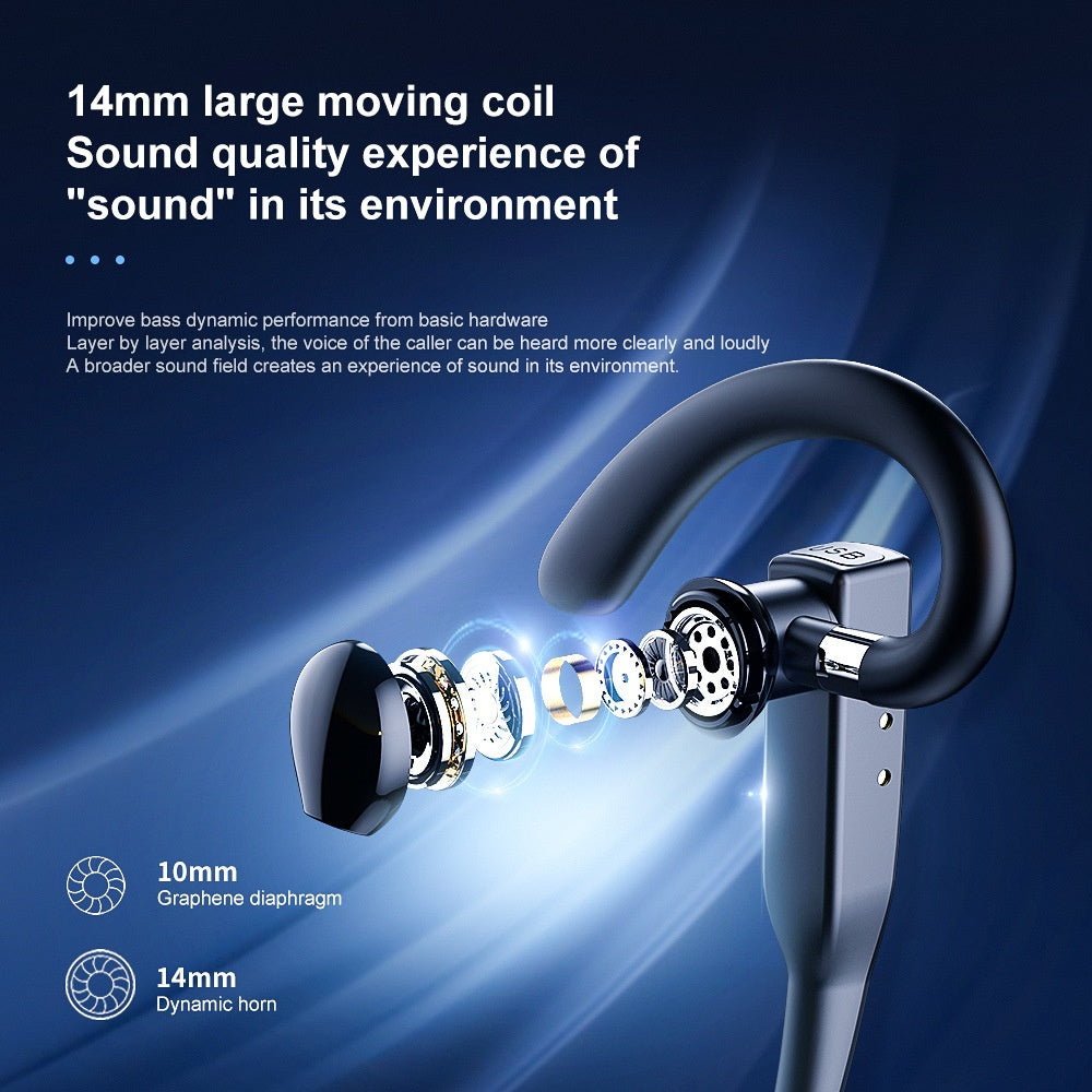 Business Ear-monté casque Bluetooth à une oreille Réduction du bruit
