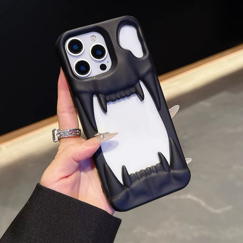 Cas créatif de téléphone de dent Tiger Hollow