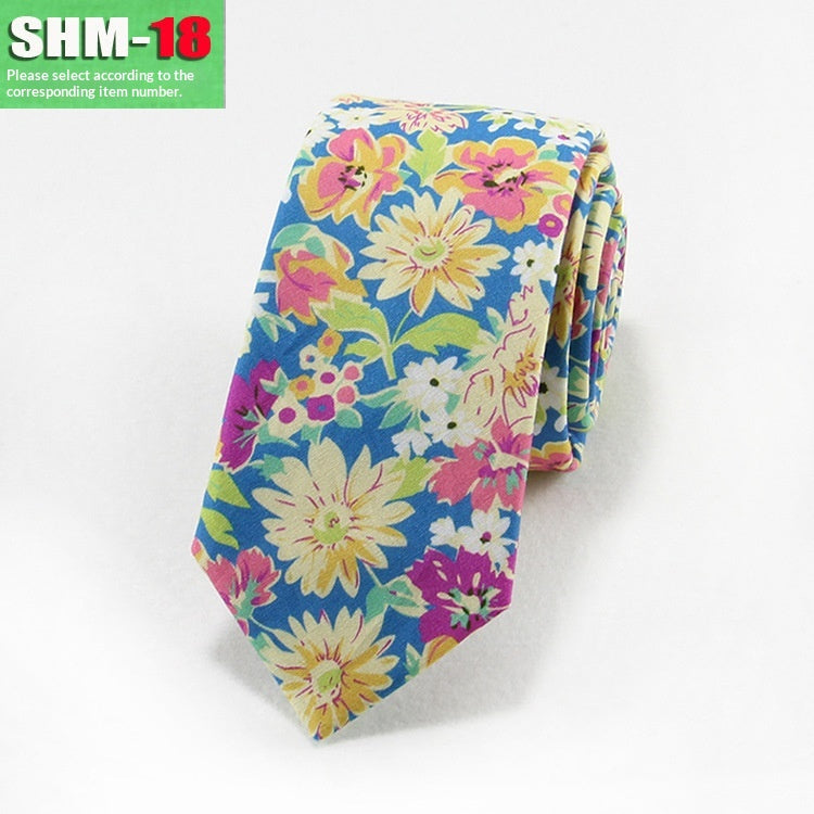 Narrow Casual Patterned Tie pour les hommes