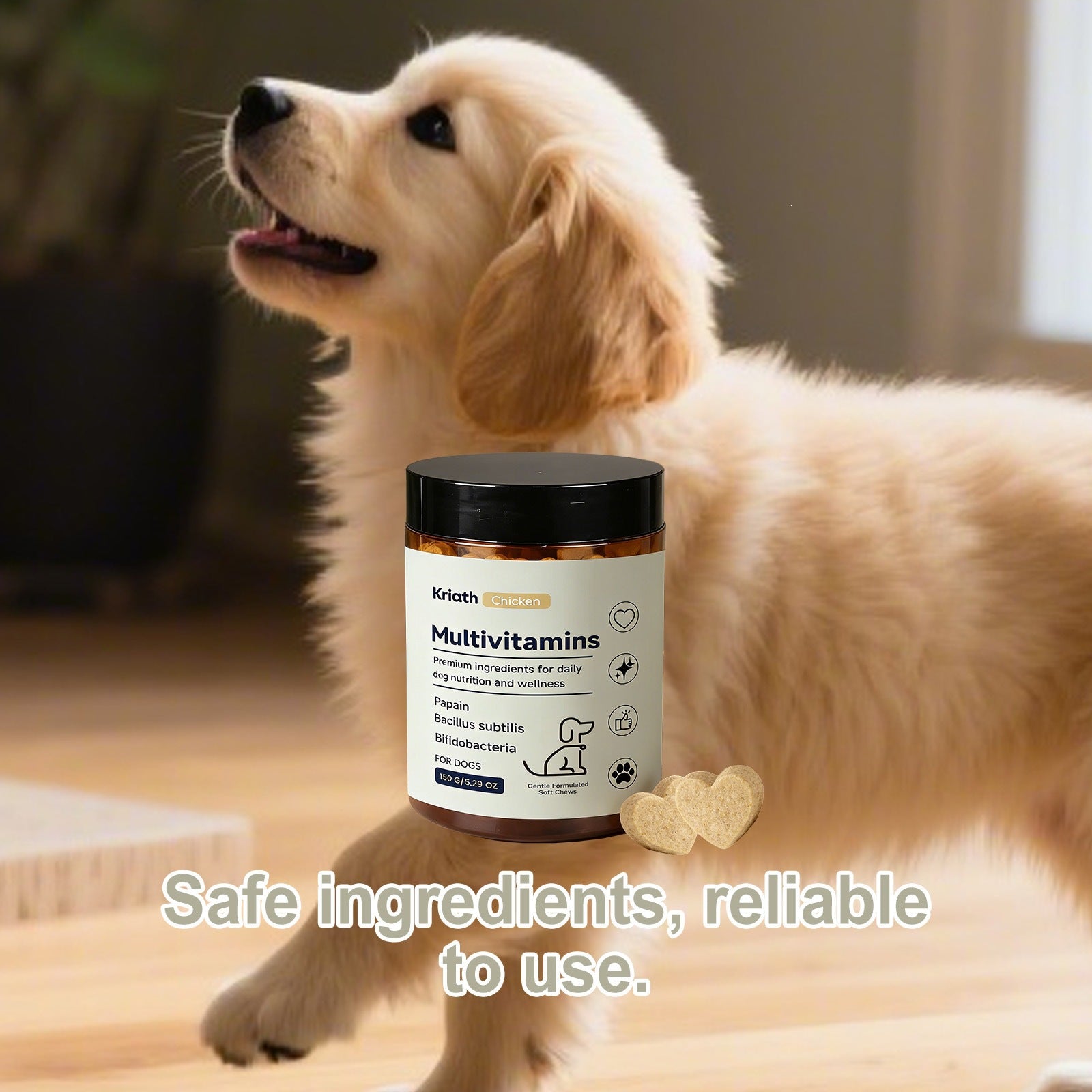 Comprimés à croquer multivitamines pour chiens