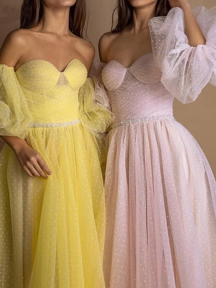 Le soir Tube Gown Top Retro Lanterne Fil de lumière