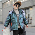 Style de l'Ouest Big Kids épais hiver Veste blanche Duck Down pour enfants