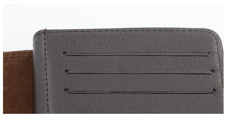 Mode homme Grande capacité Portefeuille multifonctionnel