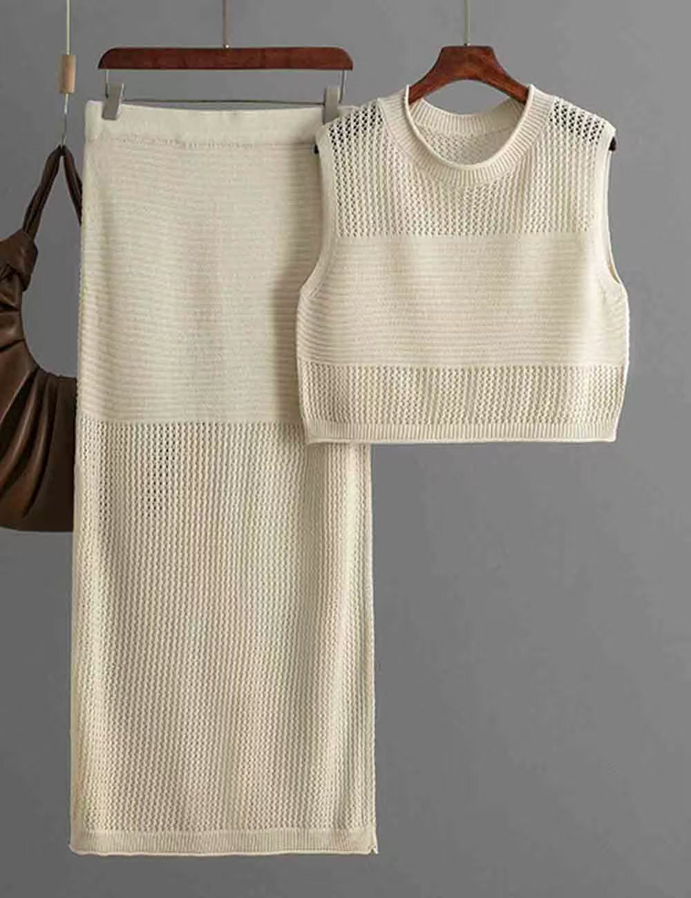 Ensemble de Vestes sans manches Slim-fit de style européen et américain