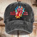Chapeau imprimé en coton lavé Dad Cap Hommes Retro Casquette de baseball Soft Top Sun Hat