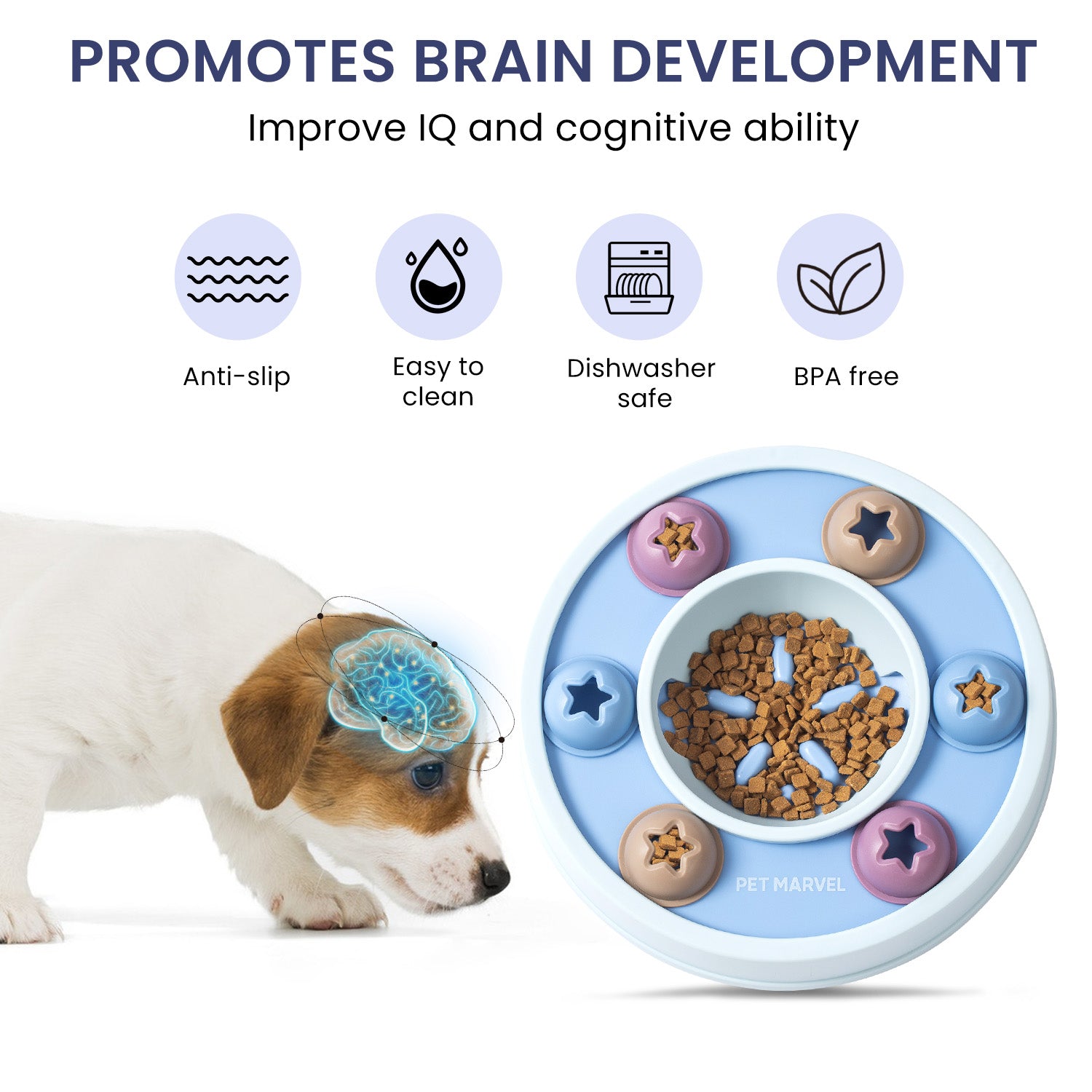 PETMARVEL Jeu interactif de puzzle jeu de chien