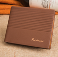 Porte-cartes de crédit en cuir bifold pour hommes Wallet Billfold Purse Clutch Billfold